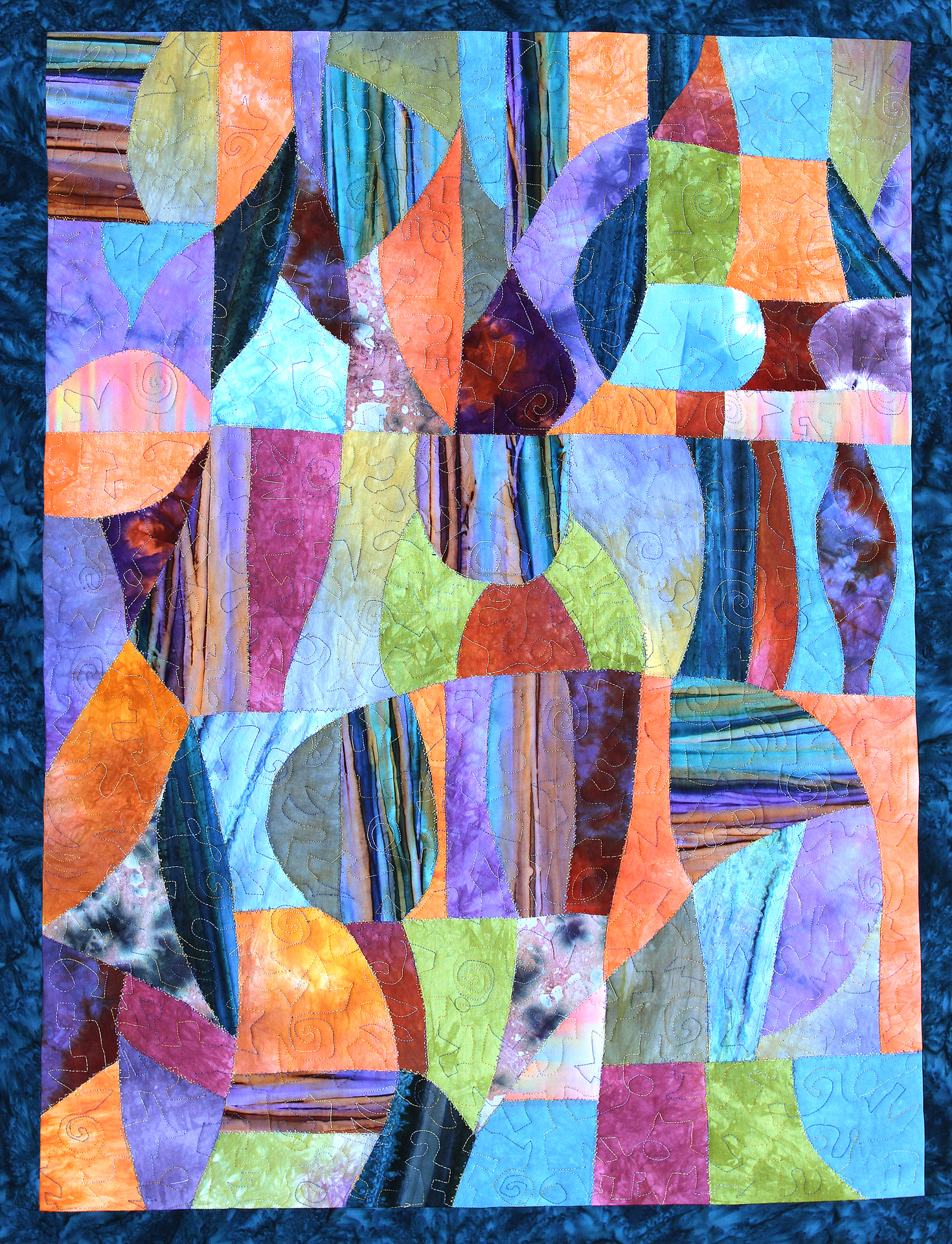 Large Abstract Art Quilt